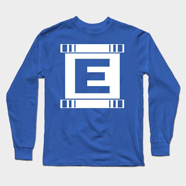 Blue Bomber - Minimalist Long Sleeve T-Shirt by TheHookshot